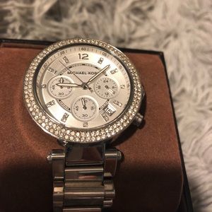Michael Kores silver watch